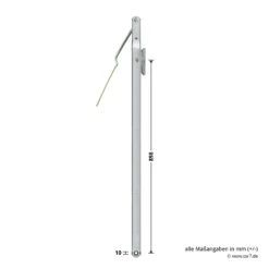 Hörmann Ersatz-Hebelarm Inkl. Adapterplatte, BRH 2000 Mm -Türzubehör Geschäft 1049502 hoermann ersatz hebelarm inkl adapterplatte brh 2000mm bemassung