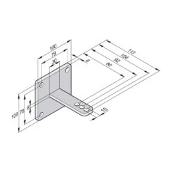 SOMMER Torpfostenbeschlag 50/104 Twist 200 E/EL -Türzubehör Geschäft 2251v000 sommer pfostenbeschlag 50 104 twist 200 verzinkt bemassung