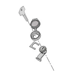 SOMMER Hebelschloss Mit Schlüssel Twist 350