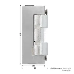 Hörmann E-Öffner Mit Tagesfalle (lose) Für THP Haustüren -Türzubehör Geschäft 274661 hoermann e oeffner mit tagesfalle lose fuer thp haustueren seitenansicht masse