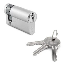 Hörmann Profil-Halbzylinder, 45,5 + 10 Mm, Links, TS 16 5 Hörmann Profil-Halbzylinder, 45,5 + 10 Mm, Links, TS 16 -Türzubehör Geschäft 3014860 hoermann profil halbzylinder 45 5 10 mm links ts 16 mit schluessel