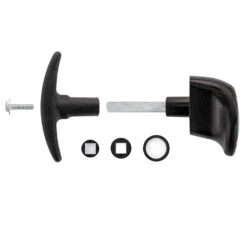 Hörmann Torgriffgarnitur Schwarz, Stiftlänge 73,5 Mm, TS 0,75/1,5/3 -Türzubehör Geschäft 3024989 hoermann torgriffgarnitur schwarz stiftlaenge 73 5 mm ts 075 15 3 deteilansicht