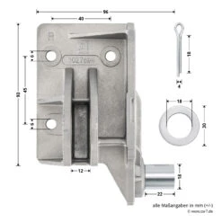 Hörmann Aufsetzstück, Beschlagsart N, Rechts -Türzubehör Geschäft 3027694 hoermann aufsetzstueck beschlagsart n rechts bemassung 1