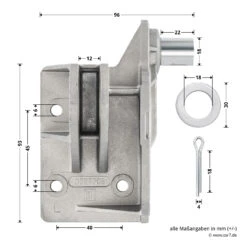 Hörmann Aufsetzstück, Beschlagsart N, Links -Türzubehör Geschäft 3027708 hoermann aufsetzstueck beschlagsart n links bemassung 1