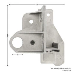 Hörmann Aufsetzstück, Beschlagsart N, Links -Türzubehör Geschäft 3027708 hoermann aufsetzstueck beschlagsart n links bemassung 2