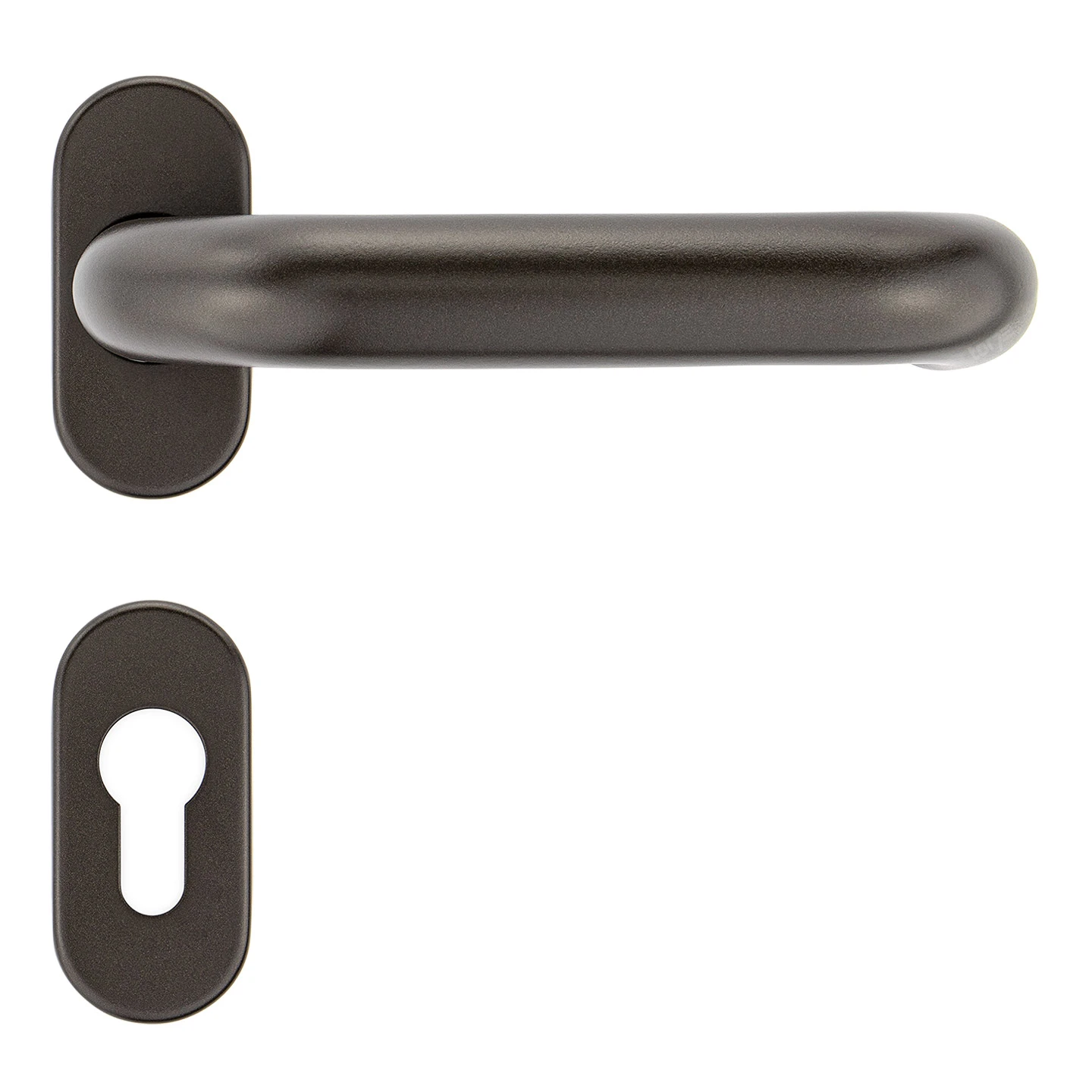 Hörmann Drückergarnitur, Aluguss Braun, PZ Hörmann Drückergarnitur, Aluguss Braun, PZ -Türzubehör Geschäft 3076049 hoermann drueckergarnitur aluguss braun pz