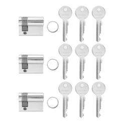 Hörmann Profilhalbzylinder, Gleichschließend, 3 Stück 6 Hörmann Profilhalbzylinder, Gleichschließend, 3 Stück -Türzubehör Geschäft 436121 hoermann gleichschliessende profilhalbzylinder 3stueck lieferumfang