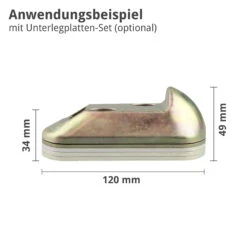 Hörmann Auflaufbock Als Bodenanschlag Für Drehtore -Türzubehör Geschäft 436234 hoermann auflaufbock als bodenanschlag fuer drehtore anwendung