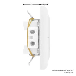Hörmann Innentaster TUPS 2 Für Unterputzsender -Türzubehör Geschäft 436266 hoermann taster tups 2 anschluesse oben