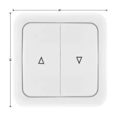 Hörmann Innentaster TUPS 2 Für Unterputzsender -Türzubehör Geschäft 436266 hoermann taster tups 2 masse