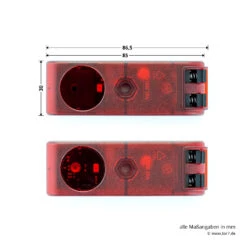 Hörmann Einweg-Lichtschranke EL 101 -Türzubehör Geschäft 436294 hoermann einweg lichtschranke el 101 breite laenge draufsicht