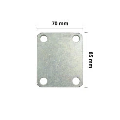 Hörmann Pfeiler-Konterplatte, Stahl Verzinkt, Ohne Gewindestangen -Türzubehör Geschäft 436332 og hoermann pfeiler konterplatte ohne gewindestangen bemasst