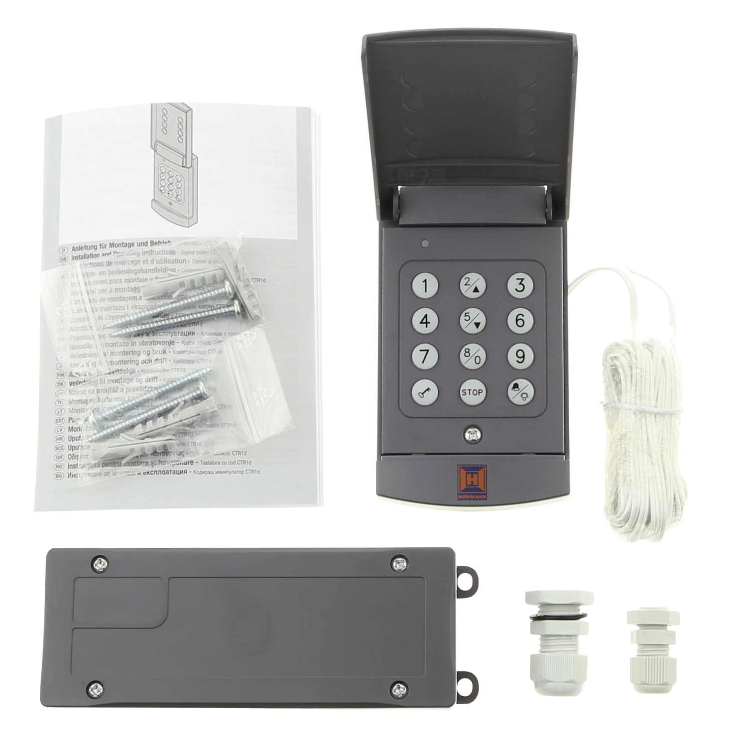 Hörmann Codetaster CTR 1d Hörmann Codetaster CTR 1d -Türzubehör Geschäft 436355 hoermann codetaster ctr 1d lieferumfang