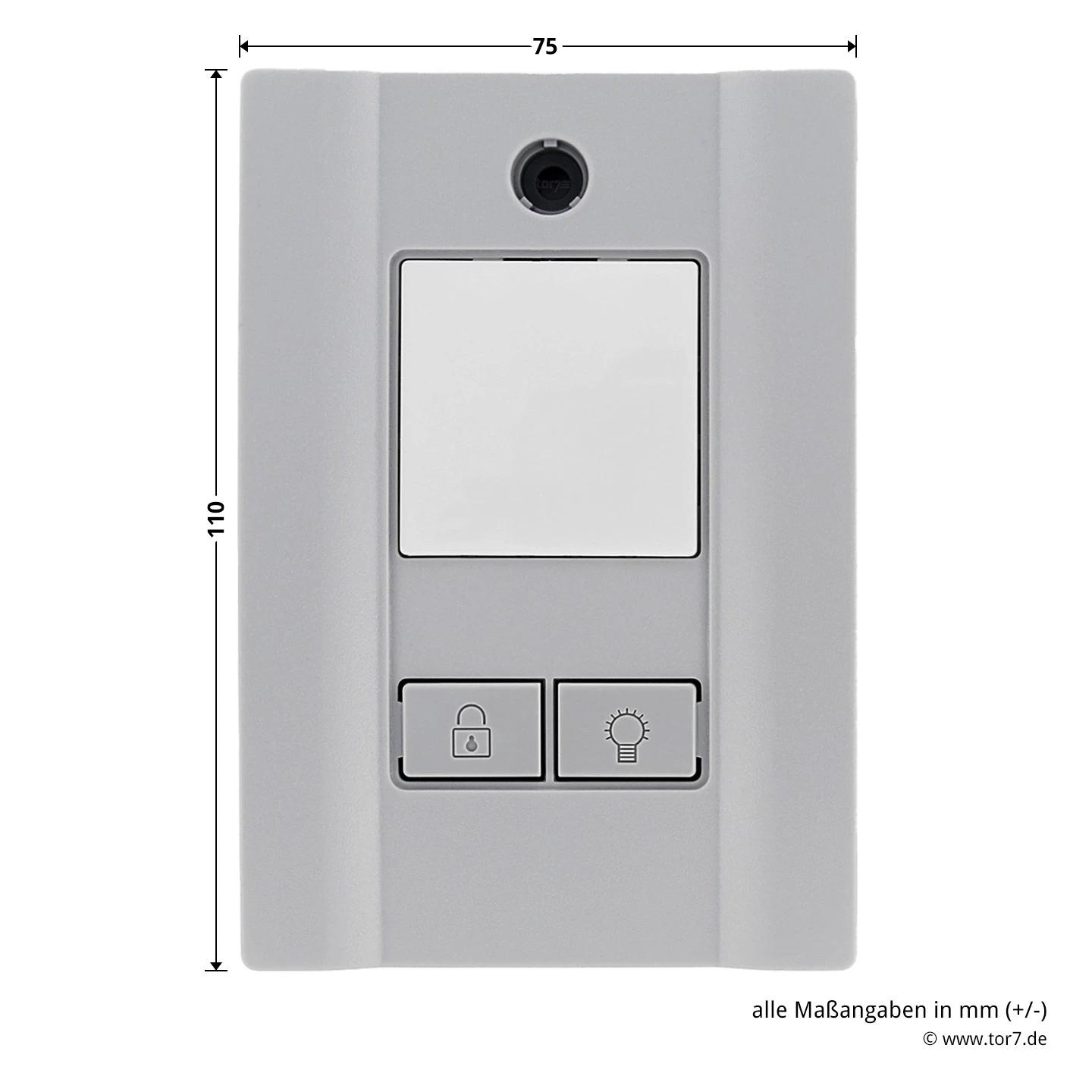 Hörmann Innentaster EcoStar PB 3 Hörmann Innentaster EcoStar PB 3 -Türzubehör Geschäft 436452 hoerman innentaster ecostar pb 3 breite hoehe