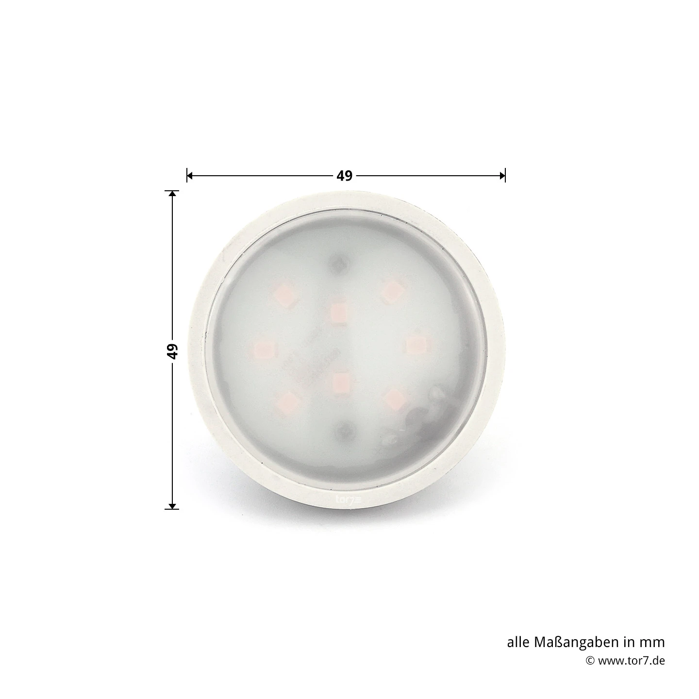 Hörmann LED-Reflektorlampe für SupraMatic Hörmann LED-Reflektorlampe Für SupraMatic -Türzubehör Geschäft 436992 hoermann reflektorlampe fuer supramatic vorderansicht breite laenge