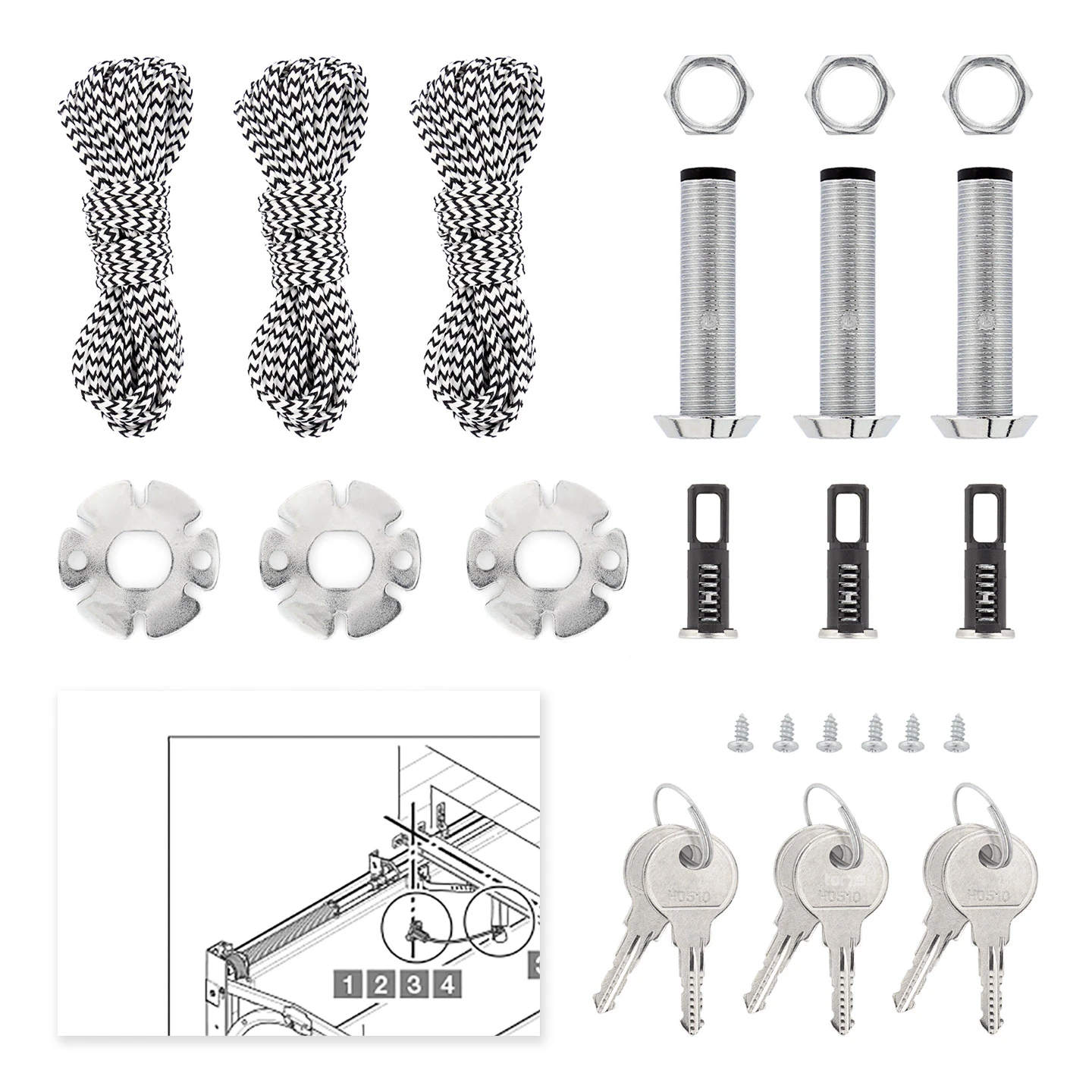 Hörmann Notentriegelung NET 4-3, 3er Set, gleichschließend Hörmann Notentriegelung NET 4-3, 3er Set, Gleichschließend -Türzubehör Geschäft 437199 hoermann notentriegelung net 4 3 3er set gleichschliessend lieferumfang