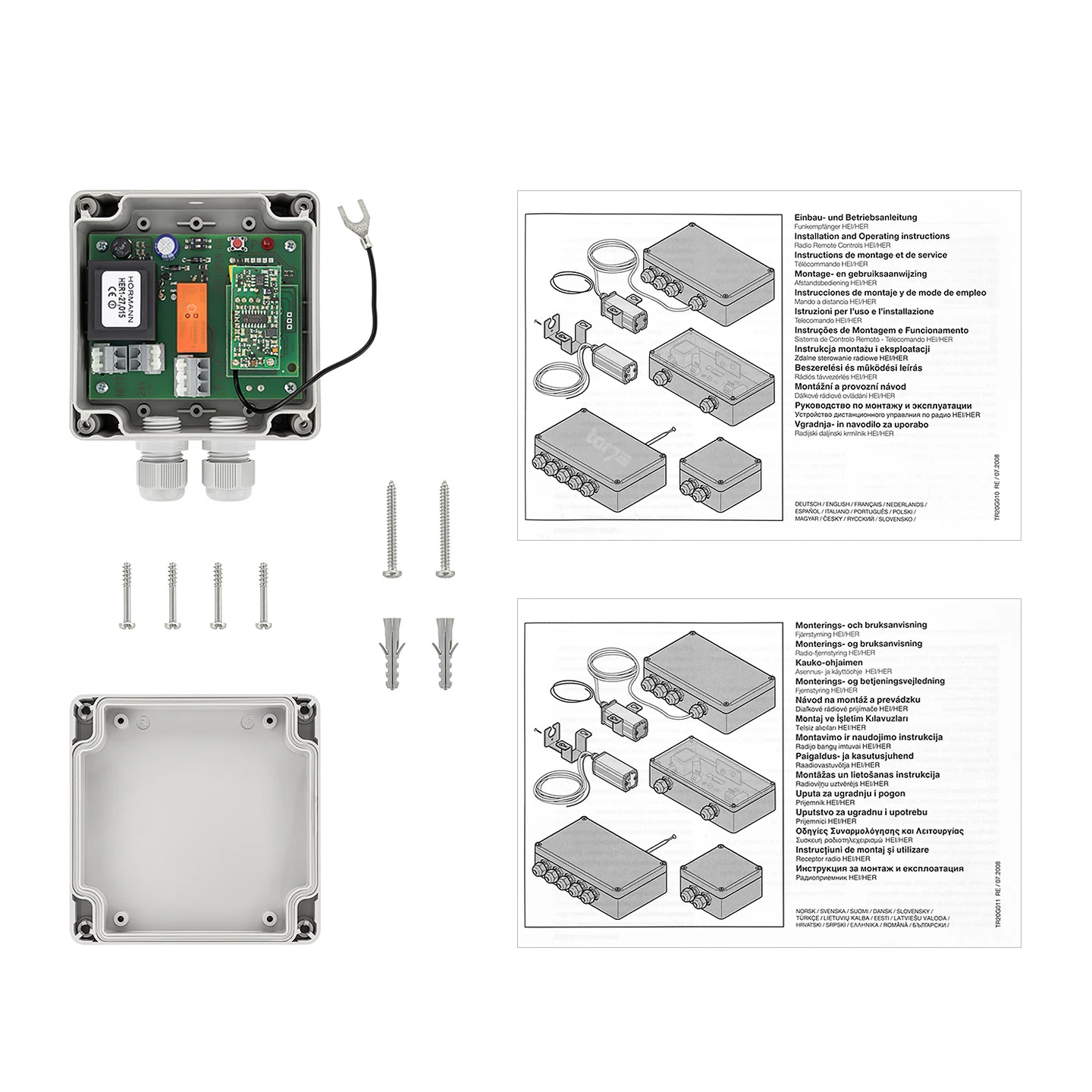 Hörmann 1-Kanal-Relais-Empfänger HER 1, 27,015 MHz Hörmann 1-Kanal-Relais-Empfänger HER 1, 27,015 MHz -Türzubehör Geschäft 437262 hoermann 1 kanal relais empfaenger her 1 27 015 mhz lieferumfang