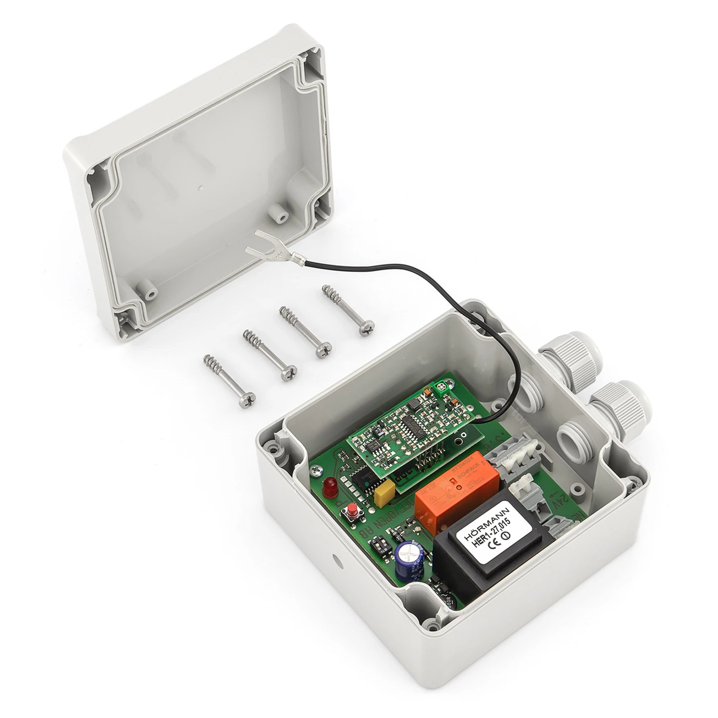 Hörmann 1-Kanal-Relais-Empfänger HER 1, 27,015 MHz Hörmann 1-Kanal-Relais-Empfänger HER 1, 27,015 MHz -Türzubehör Geschäft 437262 hoermann 1 kanal relais empfaenger her 1 27 015 mhz offen