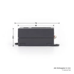 Hörmann 1-Kanal-Empfänger HE 1, 868 MHz 6 Hörmann 1-Kanal-Empfänger HE 1, 868 MHz -Türzubehör Geschäft 437404 hoermann 1 kanal empfaenger he 1 868 mhz seitenansicht breite laenge