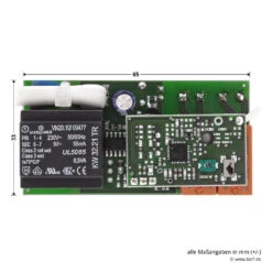 Hörmann 2-Kanal-Relais-Empfänger HET 2, 868 MHz -Türzubehör Geschäft 437485 hoermann 2 kanal relais empfaenger het 2 868 mhz platine masse