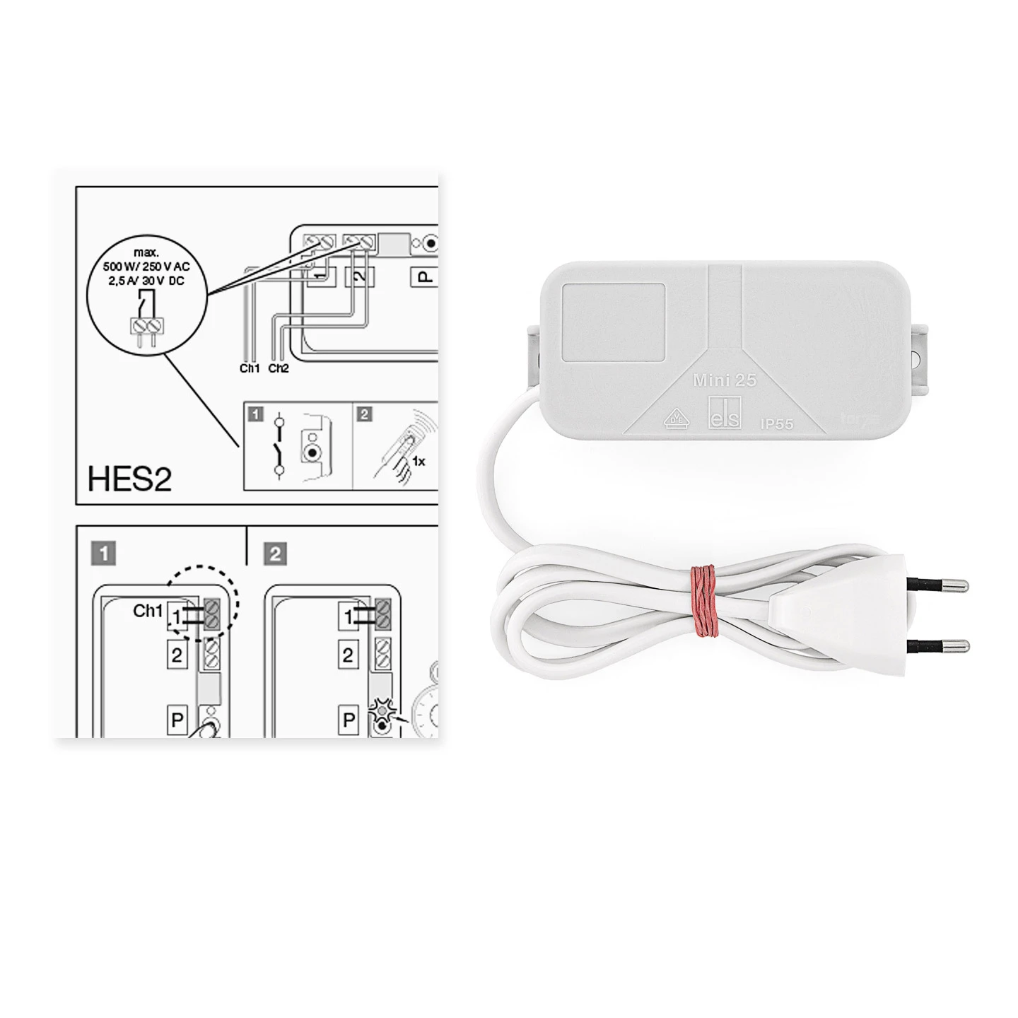 Hörmann 2-Kanal-Relais-Empfänger HES 2, 868 MHz, Funktion Ein und Aus Hörmann 2-Kanal-Relais-Empfänger HES 2, 868 MHz, Funktion Ein Und Aus -Türzubehör Geschäft 437539 hoermann 2 kanal relais empfaenger hes 2 868 mhz funktion ein und aus lieferumfang
