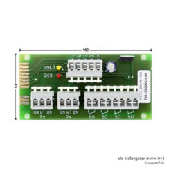 Hörmann Anschlusseinheit S1/S2, Platine SKS -Türzubehör Geschäft 438416 hoermann anschlusseinheit s 1 s 2 platine sks breite laenge