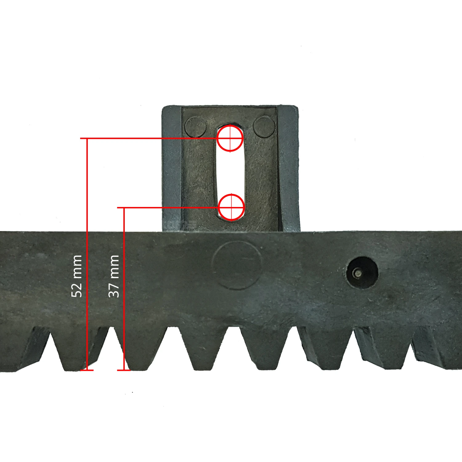 Hörmann Kunststoff-Zahnstange S6, Befestigung oben Hörmann Kunststoff-Zahnstange S6, Befestigung Oben -Türzubehör Geschäft 438631 hoermann kunststoff zahnstange s6 detailansicht