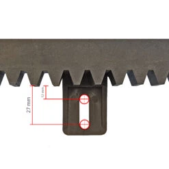 Hörmann Kunststoff-Zahnstange V6, Befestigung Unten 4 Hörmann Kunststoff-Zahnstange V6, Befestigung Unten -Türzubehör Geschäft 438632 hoermann kunststoff zahnstange v6 detailansicht