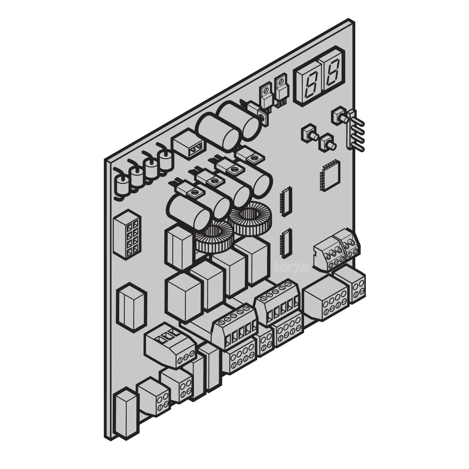 Hörmann Steuerplatine für Drehtorantrieb DTA Hörmann Steuerplatine Für Drehtorantrieb DTA -Türzubehör Geschäft 438762 hoermann steuerplatine fuer drehtorantrieb dta skizze