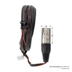 Hörmann Verbindungsleitung ProMatic Akku, 5 M -Türzubehör Geschäft 438959 hoermann verbindungsleitung zl24 5 m bemassung