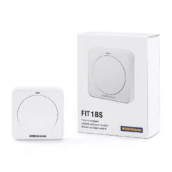Hörmann Funk-Innentaster FIT 1, BiSecur -Türzubehör Geschäft 439740 hoermann funk innentaster fit 1 bisecur taster und verpackung