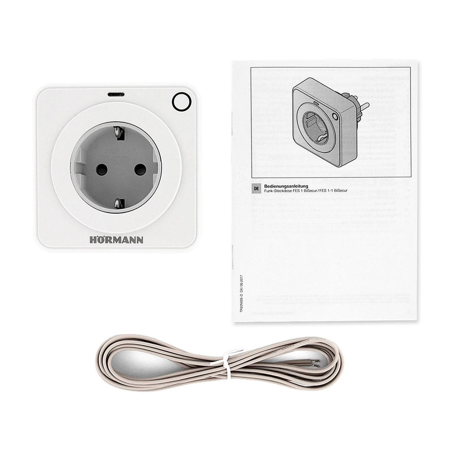 Hörmann Funk-Empfänger-Steckdose FES 1-1, BiSecur Hörmann Funk-Empfänger-Steckdose FES 1-1, BiSecur -Türzubehör Geschäft 439746 hoermann funk empfaenger steckdose fes 1 1 bisecur lieferumfang