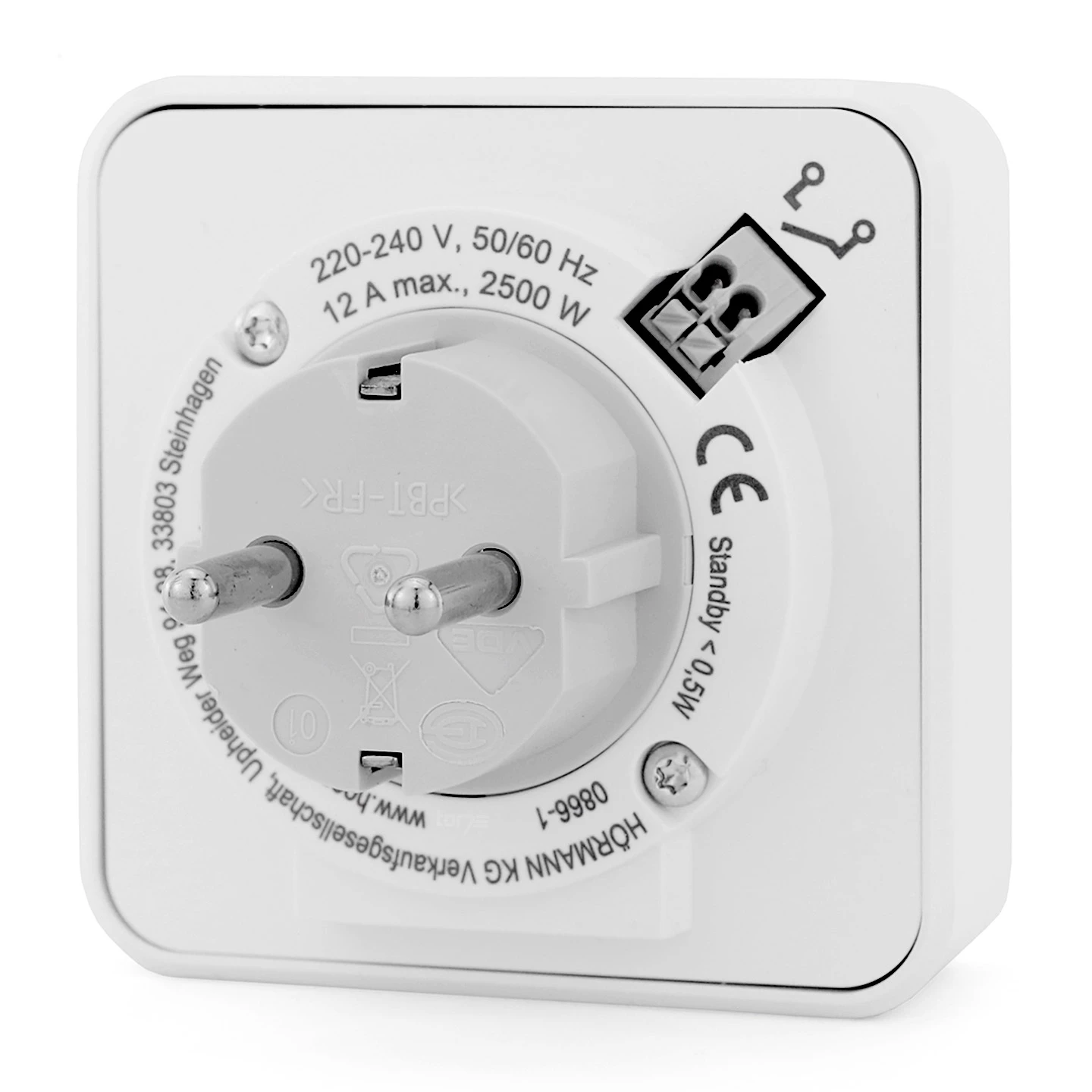 Hörmann Funk-Empfänger-Steckdose FES 1-1, BiSecur Hörmann Funk-Empfänger-Steckdose FES 1-1, BiSecur -Türzubehör Geschäft 439746 hoermann funk empfaenger steckdose fes 1 1 bisecur rueckansicht