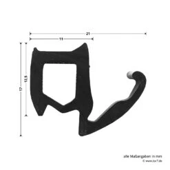 Hörmann Zargendichtung Mit Dichtungskeil Für T30-Türen Und Stahltüren, P 11, Länge 5,50 Meter -Türzubehör Geschäft 449772 hoermann zargendichtung mit dichtungskeil fuer t30 tueren und stahltueren p11 laenge 5 50 meter breite laenge