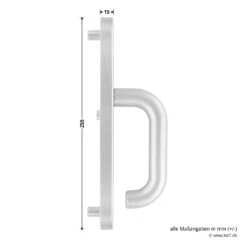 Hörmann FS Panikgarnitur D110 Langschild PZ ES2, Alu -Türzubehör Geschäft 449891 hoermann fs panikgarnitur d110 pz es2 langschild alu f1 griff 1