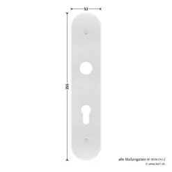 Hörmann FS Panikgarnitur D110 Langschild PZ ES2, Alu -Türzubehör Geschäft 449891 hoermann fs panikgarnitur d110 pz es2 langschild alu f1 platte masse