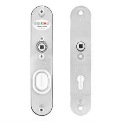 Hörmann FS Panikgarnitur D110 Langschild PZ ES2, Alu -Türzubehör Geschäft 449891 hoermann fs panikgarnitur d110 pz es2 langschild alu f1 rueckseite