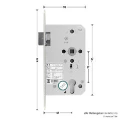 Hörmann Einsteckschloss Mit Wechsel PZ Rechts, Dornmaß 65 Mm 6 Hörmann Einsteckschloss Mit Wechsel PZ Rechts, Dornmaß 65 Mm -Türzubehör Geschäft 450693 hoermann einsteckschloss mit wechsel pz re dornmass 65 mm breite laenge