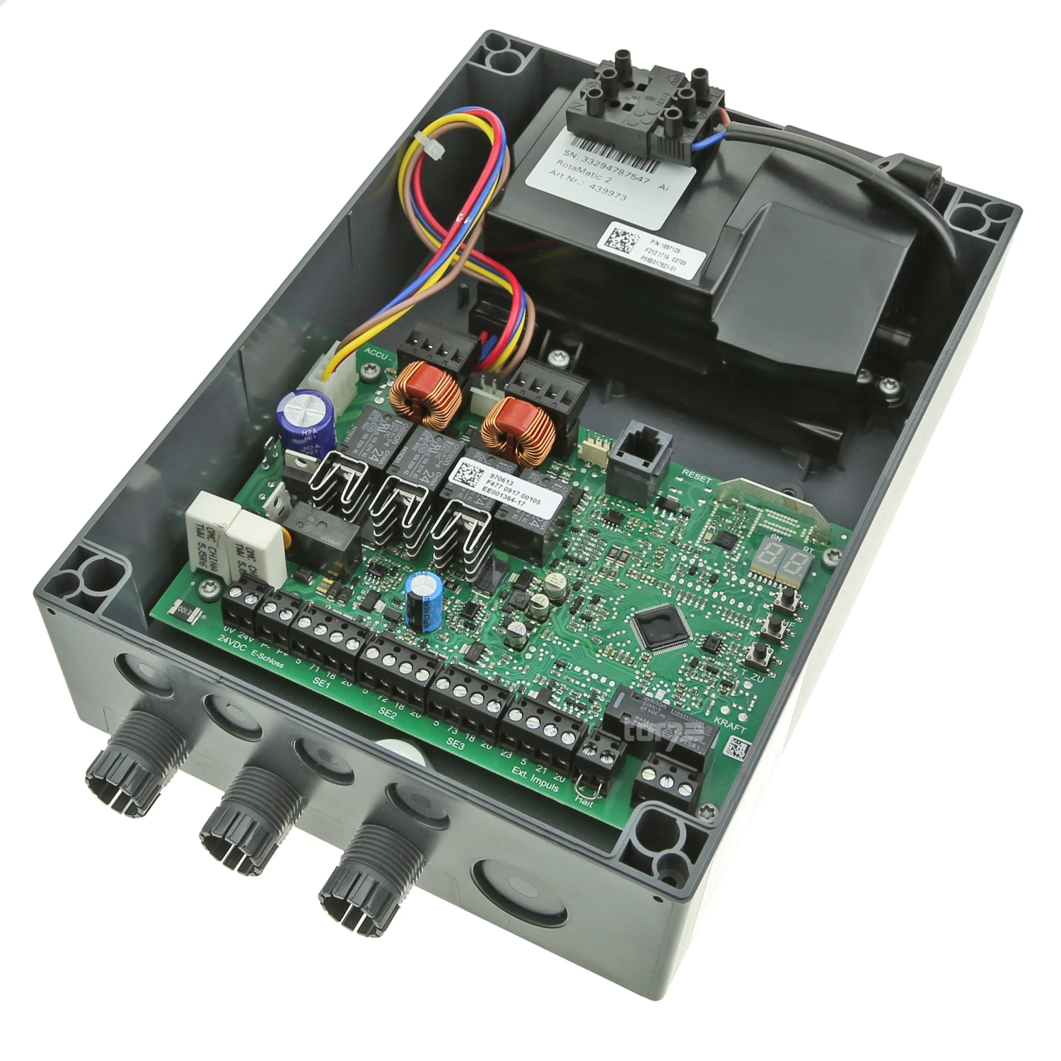 Hörmann RotaMatic PL Drehtorantrieb Hörmann RotaMatic PL Drehtorantrieb -Türzubehör Geschäft 4510975 inkl steuerung rotamatic mit integriertem bisecur empfaenger geoeffnet