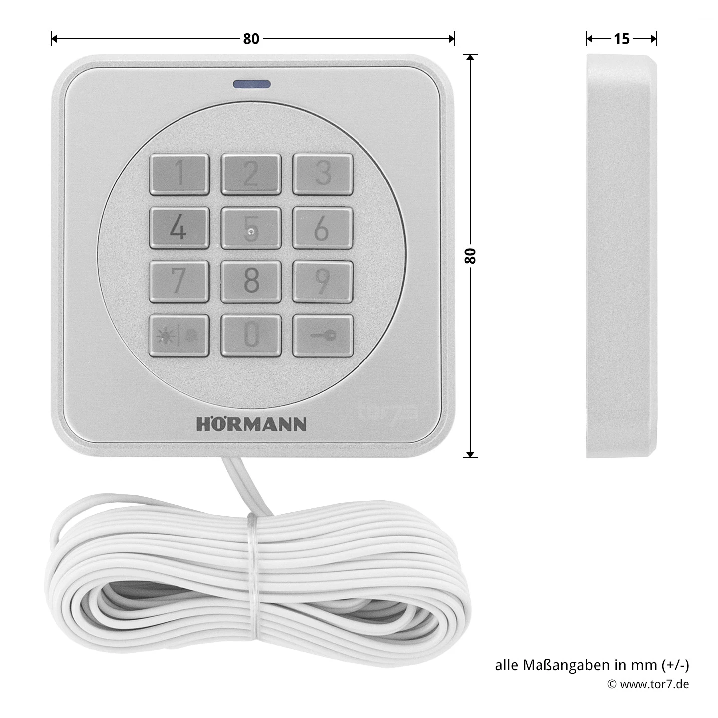 Hörmann Eingabeeinheit CTV 3-1 Hörmann Eingabeeinheit CTV 3-1 -Türzubehör Geschäft 4511636 hoermann eingabeeinheit ctv 3 1 masse