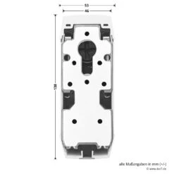 Hörmann Funk-Türschlossantrieb SmartKey -Türzubehör Geschäft 4511787 hoermann funk tuerschlossantrieb smartkey weiss breite und laenge