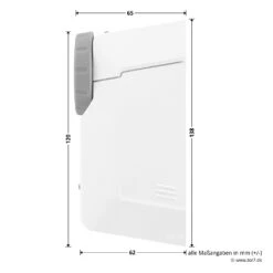 Hörmann Funk-Türschlossantrieb SmartKey -Türzubehör Geschäft 4511787 hoermann funk tuerschlossantrieb smartkey weiss masse seite