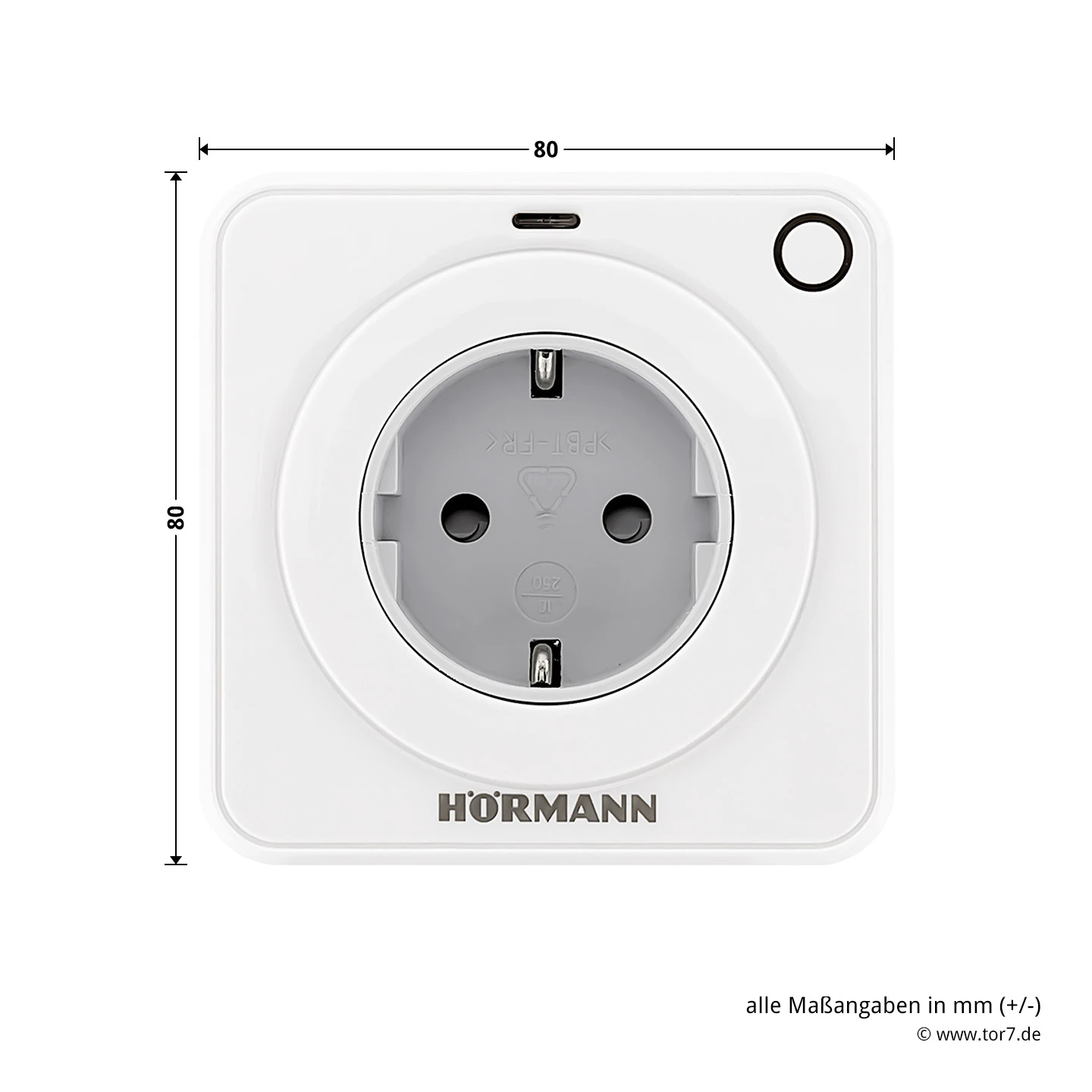 Hörmann Funk‑Set HF 51 868-BS Hörmann Funk‑Set HF 51 868-BS -Türzubehör Geschäft 4511824 hoermann funk set hf 51 868 bs steckdose fes 1 breite hoehe