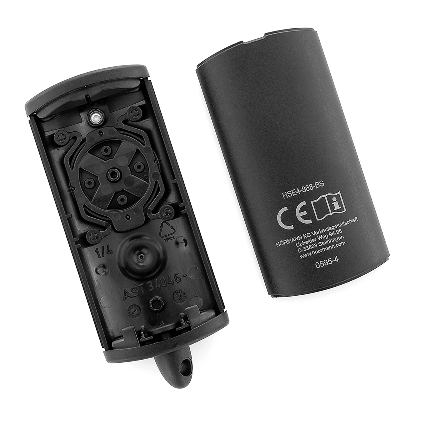 Hörmann Ersatz-Gehäuse Handsender HSE 4, Struktur komplett schwarz Hörmann Ersatz-Gehäuse Handsender HSE 4, Struktur Komplett Schwarz -Türzubehör Geschäft 4511940 hoermann gehaeuse handsender hse4 bs innen