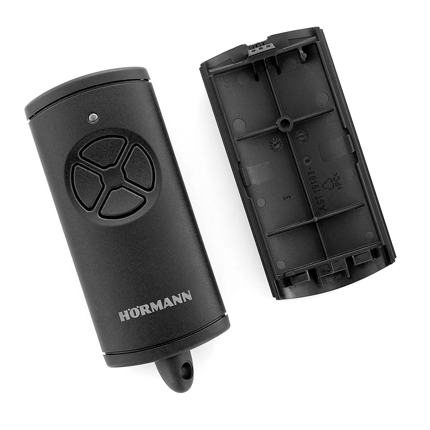 Hörmann Ersatz-Gehäuse Handsender HSE 4, Struktur komplett schwarz Hörmann Ersatz-Gehäuse Handsender HSE 4, Struktur Komplett Schwarz -Türzubehör Geschäft 4511940 hoermann gehaeuse handsender hse4 bs