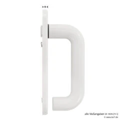 Hörmann FS Wechselgarnitur D110 Kurzschild PZ, Weiß -Türzubehör Geschäft 454688 hoermann fs wechselgarnitur d 110 pz kurzschild polyamid weiss gleitlager griff masse