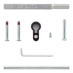 Hörmann FS Wechselgarnitur D110 Kurzschild PZ, Weiß -Türzubehör Geschäft 454688 hoermann fs wechselgarnitur d 110 pz kurzschild polyamid weiss gleitlager montagematerial