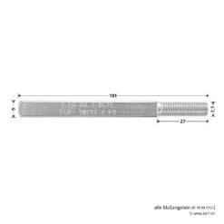 Hörmann FS Wechselgarnitur D110 Kurzschild PZ, Weiß -Türzubehör Geschäft 454688 hoermann fs wechselgarnitur d 110 pz kurzschild polyamid weiss gleitlager stift