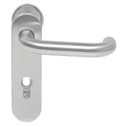 Hörmann FS Wechselgarnitur D110 Kurzschild PZ, Edelstahl -Türzubehör Geschäft 454690 hoermann fs wechselgarnitur d 110 kurzschild pz gleitlager knopf k 130 edelstahl griff