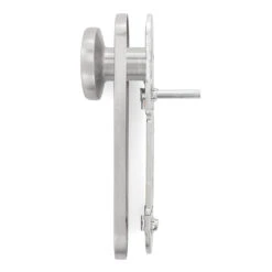 Hörmann FS Wechselgarnitur D110 Kurzschild PZ, Edelstahl -Türzubehör Geschäft 454690 hoermann fs wechselgarnitur d 110 kurzschild pz gleitlager knopf k 130 edelstahl knauf seitenansicht